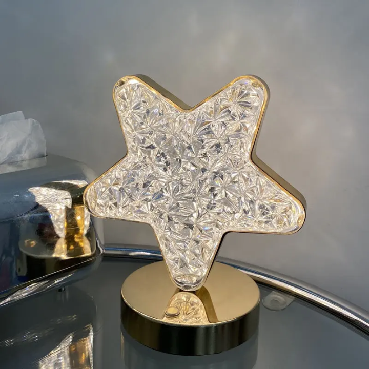 3 Colour rechargeable pretty ster lamp